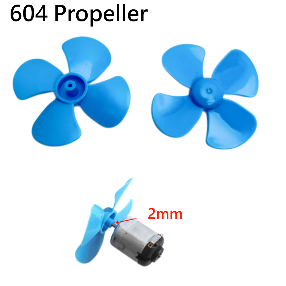 Science Diy Model - 10 قطع مروحة ذات 4 شفرات