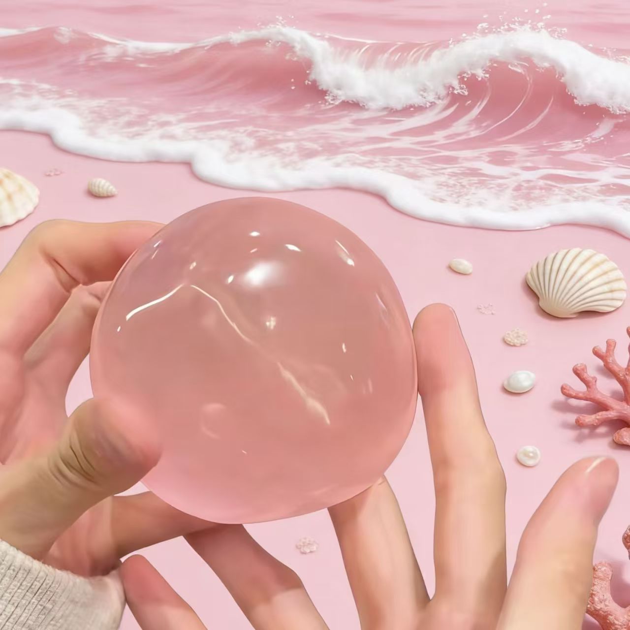 Crystal Growing Kit - كرة ضغط يدوية الصنع من زيت