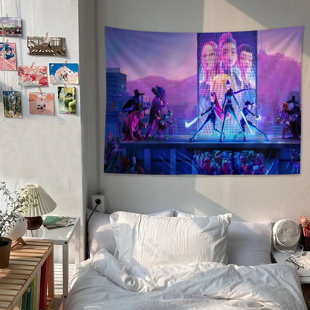 Science Hunter - Kpop D-Demon H-Hunters Tapestry Chart Tapestry
